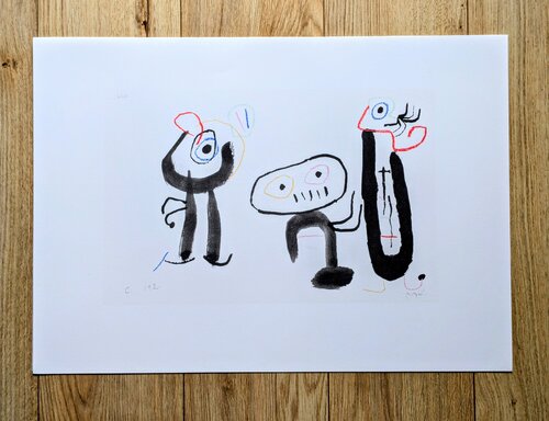 Enfance d'Ubu VII - Color Lithograph, 1987 de Joan Miró, Obra en papel a la venta en Singulart