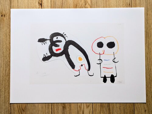 Enfance d'Ubu VIII - Color Lithograph, 1987 de Joan Miró, Obra en papel a la venta en Singulart