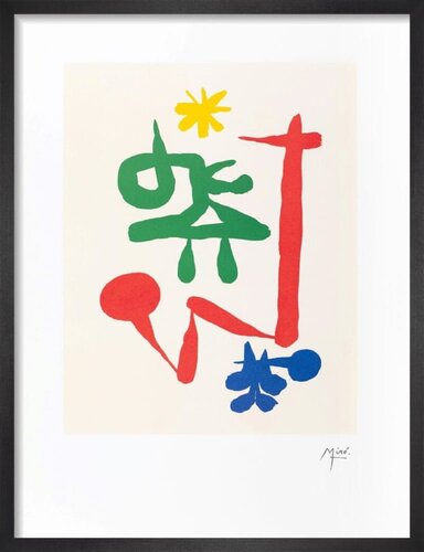 Lithograph in colors - Surrealist composition di Joan Miró, Opera su carta in vendita su Singulart