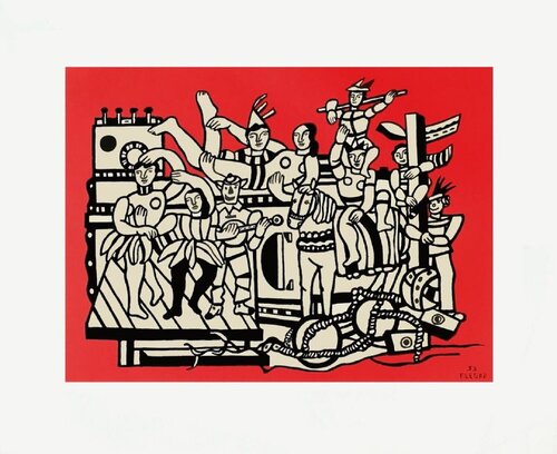 The Great Circus Parade - Signed Color lithograph after Leger by Fernand Léger, 종이 for Sale on Singulart