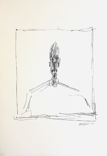 Portrait of a Man-Signed Art Impression by Alberto Giacometti, Work on Paper for Sale on Singulart
