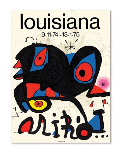 Louisiana - Original Lithographic poster, 1974 di Joan Miró, Opera su carta in vendita su Singulart