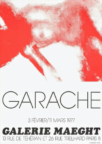 Nude - Original lithographic poster, 1977 par Claude Garache, Œuvre sur papier en vente sur Singulart