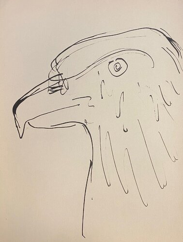 Eagle / Aigle - Limited edition original lithograph, 1957 van Pablo Picasso, Werk op papier te koop op Singulart