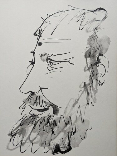 Man's profile-Limited edition original lithograph, 1957 by Pablo Picasso, Work on Paper for Sale on Singulart