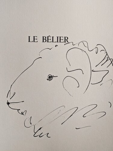 Sheep/Le Belier-Limited edition original lithograph, 1957 van Pablo Picasso, Werk op papier te koop op Singulart