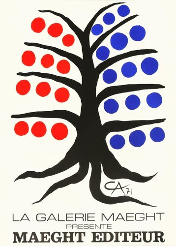The Tree-Original Lithographic poster in colors, 1971 by Alexander Calder, Work on Paper for Sale on Singulart
