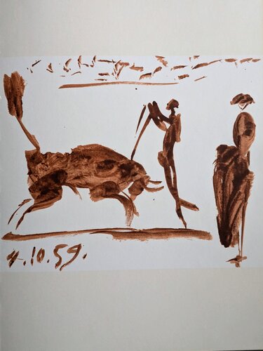 Corrida Scenes - Double-sided Color Lithograph, 1961 van Pablo Picasso, Werk op papier te koop op Singulart