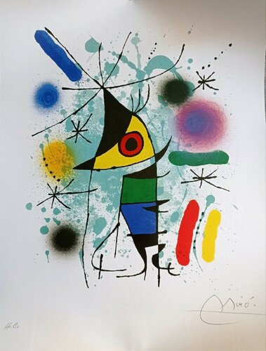 Surrealist Composition-beautiful large art impression/museum artprint by Miro Minarovych, Work on Paper for Sale on Singulart