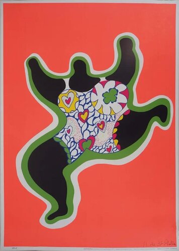 Dancing Nana - Large Art impression/Art print in colors by Niki de Saint Phalle, Work on Paper for Sale on Singulart