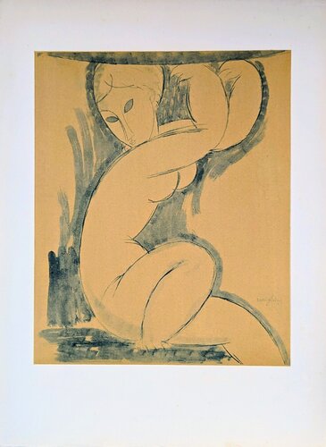 Caryatid / Nude - Limited edition lithograph , 1960 by Amedeo Modigliani, Work on Paper for Sale on Singulart