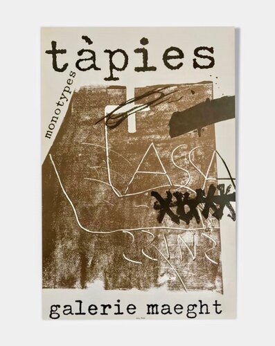 Monotypes - Original lithographic poster, 1973 by Antoni Tàpies, Work on Paper for Sale on Singulart