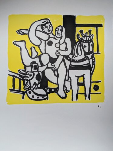 Circus / Couple in Love and Horse, Color Lithograph after Leger von Fernand Léger, Werk auf Papier kaufen auf Singulart