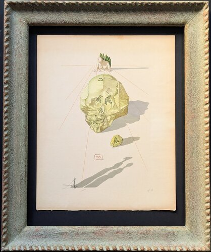 The Punishment of Hypocrites/Inferno 23 - Hand-Signed Original wood engraving in colors, 1963 by Salvador Dalí, Work on Paper for Sale on Singulart