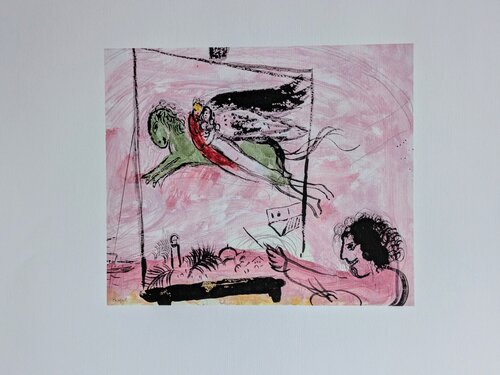 Song of Songs  - Lithographic impression in colors, 1986 by Marc Chagall, Work on Paper for Sale on Singulart