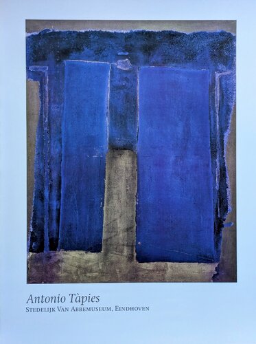 Abstraction - Vintage original lithographic poster in colors by Antoni Tàpies, Print for Sale on Singulart