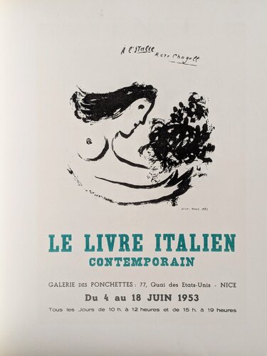 A l'Italie - Color lithograph, 1959 di Marc Chagall, Opera su carta in vendita su Singulart