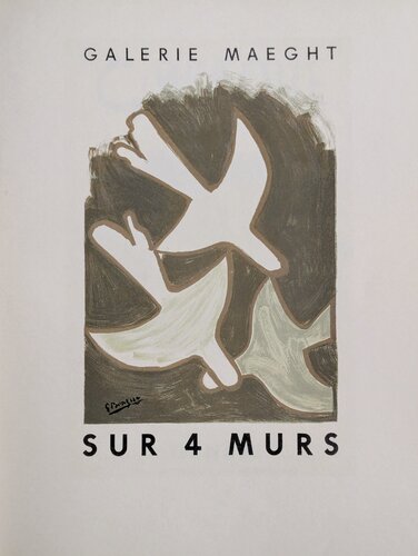 Birds / Braque exhibition- Color lithograph, 1959 par Georges Braque, Œuvre sur papier en vente sur Singulart