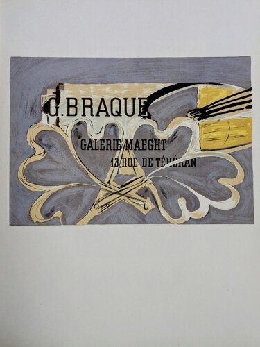 Composition / Braque exhibition- Color lithograph, 1959 di Georges Braque, Opera su carta in vendita su Singulart