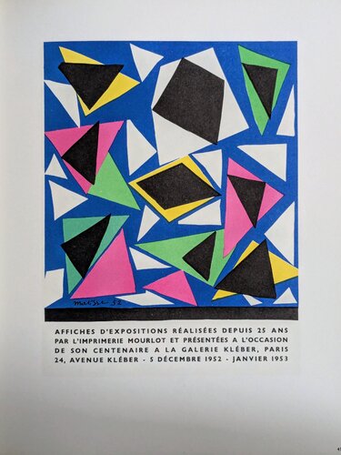 Abstraction in colors - Color lithograph, 1959 van Henri Matisse, Werk op papier te koop op Singulart