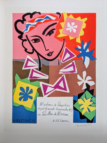 Woman Portrait  - Color lithograph, 1959 di Henri Matisse, Opera su carta in vendita su Singulart