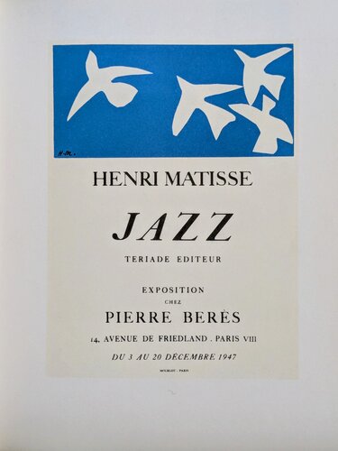 JAZZ  - Color lithograph, 1959 par Henri Matisse, Œuvre sur papier en vente sur Singulart