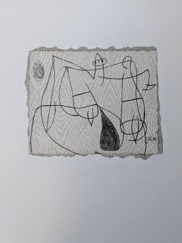 Woman - Color Lithograph, 1987 di Joan Miró, Opera su carta in vendita su Singulart