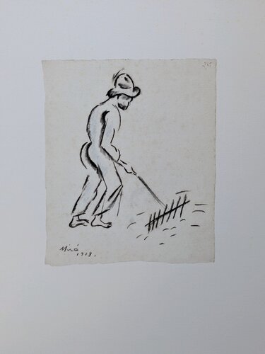 Peasant - Color Lithograph, 1987 by Miro Minarovych, Work on Paper for Sale on Singulart