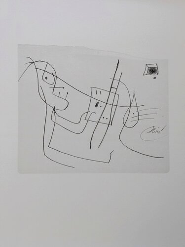 Artist at Work - Limited edition Lithograph, 1987 di Joan Miró, Opera su carta in vendita su Singulart