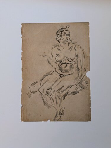 Seated Nude - Limited edition Lithograph, 1987 by Joan Miró, Work on Paper for Sale on Singulart