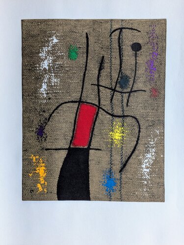 Seated Woman VIII - Original  Lithograph in colors,  1965 de Joan Miró, Obra en papel a la venta en Singulart