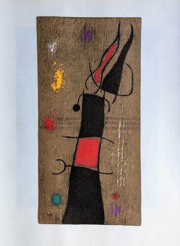 Seated Woman IX - Original  Lithograph in colors,  1965 de Joan Miró, Obra en papel a la venta en Singulart