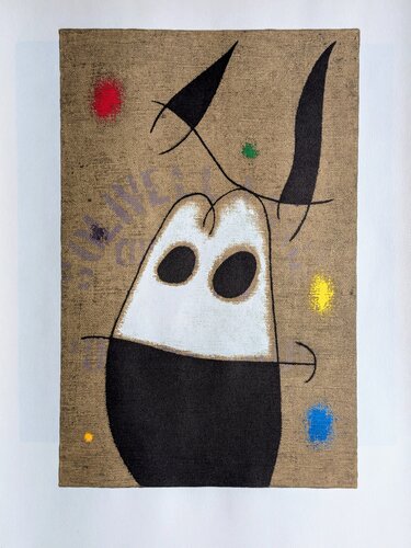 Seated Woman XI - Original  Lithograph in colors,  1965 by Joan Miró, Work on Paper for Sale on Singulart