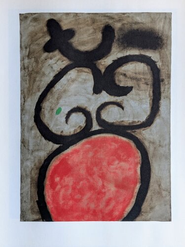 Seated Woman XII - Original  Lithograph in colors,  1965 di Joan Miró, Opera su carta in vendita su Singulart