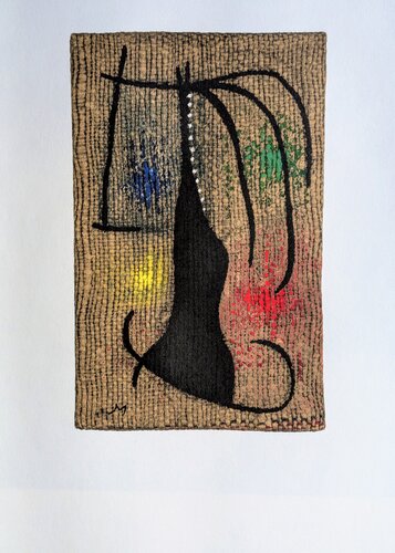 Seated Woman XV - Original  Lithograph in colors,  1965 di Joan Miró, Opera su carta in vendita su Singulart