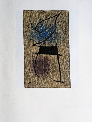 Seated Woman XX - Original  Lithograph in colors,  1965 de Joan Miró, Obra en papel a la venta en Singulart