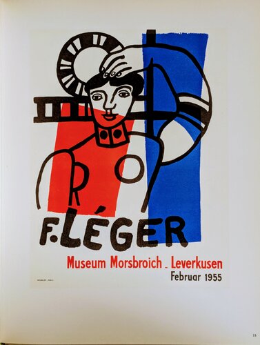 Worker - Lithograph in colors, 1959 par Fernand Léger, Œuvre sur papier en vente sur Singulart