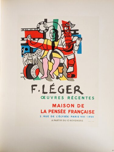 The Circus - Lithograph in colors, 1959 by Fernand Léger, Work on Paper for Sale on Singulart