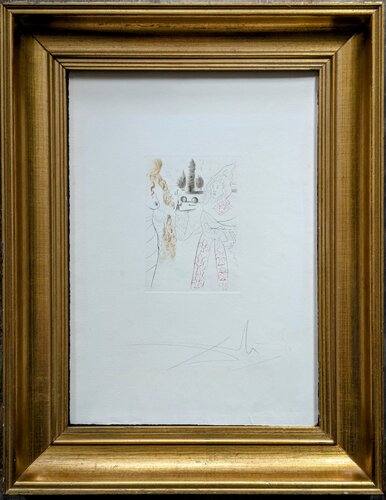 The Pimp - Original Hand-Signed  Etching and dry-point in colors, Decameron-1972 von Salvador Dalí, Werk auf Papier kaufen auf Singulart