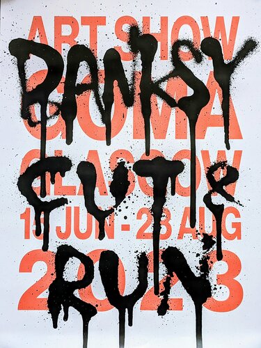 Screenprint on satin paper-Cut and Run, 2019 van Banksy, Werk op papier te koop op Singulart