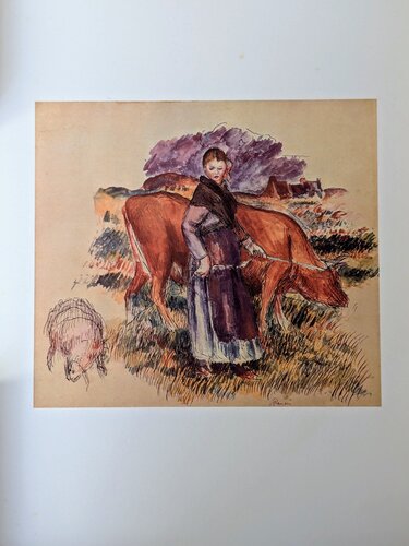 The Shepherdess - Limited edition color lithograph von Pierre-Auguste Renoir, Werk auf Papier kaufen auf Singulart