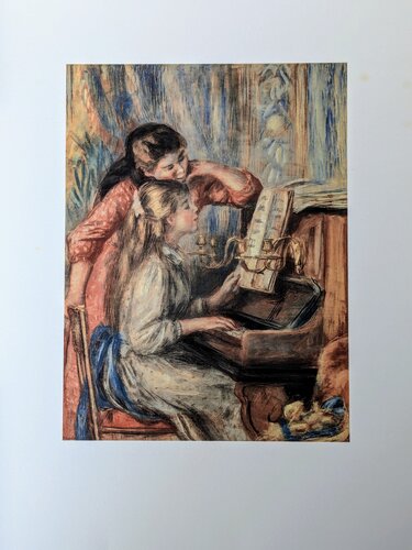 Piano lesson - Limited edition color lithograph van Pierre-Auguste Renoir, Werk op papier te koop op Singulart