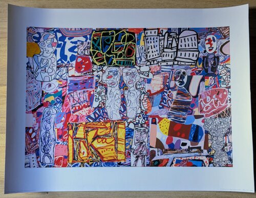 Méle Moments - Screen printing in colors, art impression on thick paper by Jean Dubuffet, Work on Paper for Sale on Singulart
