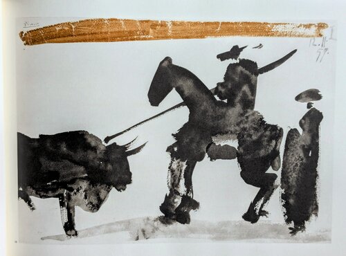 Corrida Scene -  Signed Graphic - Corrida Scene, 1961-Helioengraving in colors by Pablo Picasso, Print for Sale on Singulart