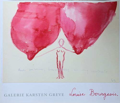 Signed screen printing in colors, limited edition on satin paper-Those are mine because are my mother's by Louise Bourgeois, Print for Sale on Singulart