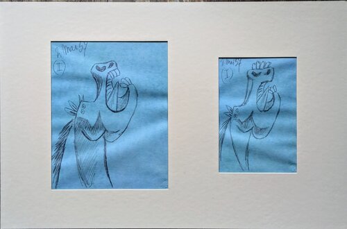 Horses - Two Limited edition preparatory sketches von Pablo Picasso, Druck kaufen auf Singulart