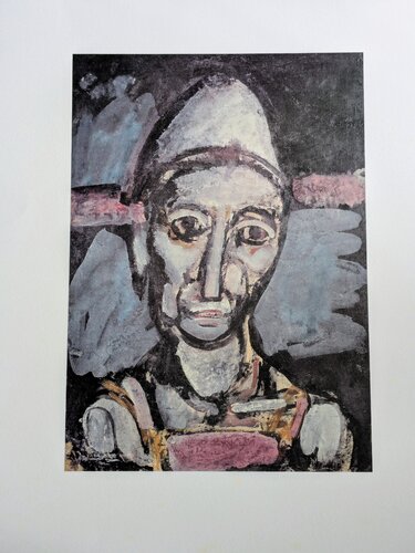 Le Vieux Clown/The Old Clown - Art impression in colors by Georges Rouault, Print for Sale on Singulart