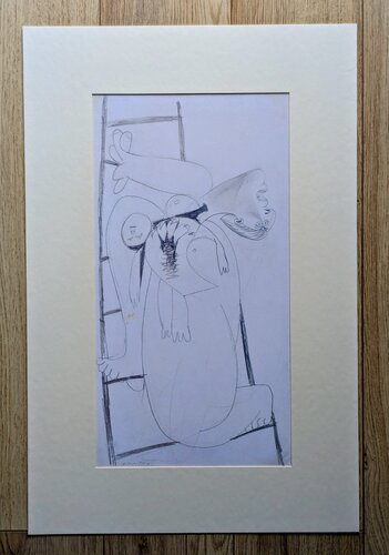 Woman with child on the ladder  - Limited edition preparatory sketches van Pablo Picasso, Afdruk te koop op Singulart