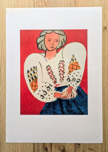 La Blouse Roumaine(The Romanian Blouse) - Lithograph in colors van Henri Matisse, Afdruk te koop op Singulart