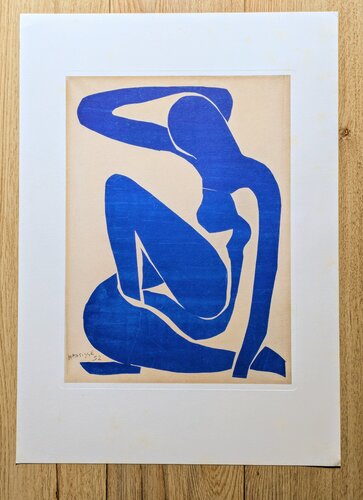 Blue Nude - Lithograph in colors van Henri Matisse, Afdruk te koop op Singulart